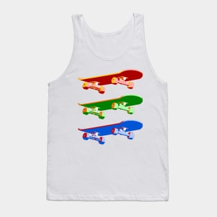 Three Skateboards Tank Top